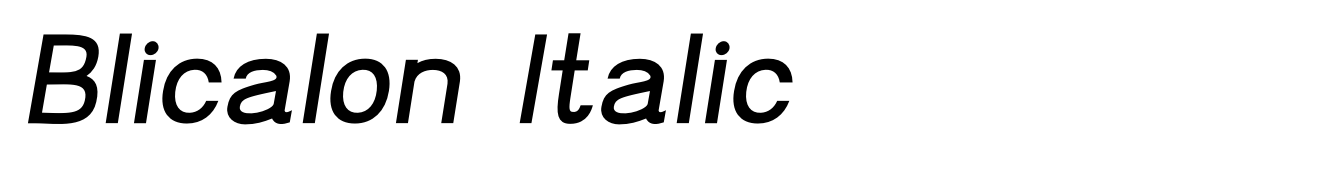 Blicalon Italic